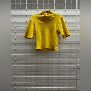 Big Bud Press Cropped Tee - Yellow, Sz L